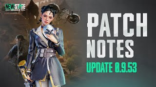 Patch Note v0953 l NEW STATE MOBILE [upl. by Colet]