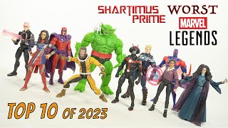 Top 10 WORST Marvel Legends of 2023by Shartimus Prime [upl. by Aivatahs]