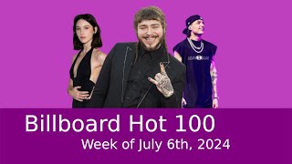 Billboard Hot 100  Week of July 6th 2024 [upl. by Miah182]