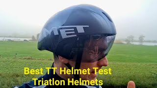 Best TT Helmet Triatlon helmet Test For Saving Watts and Gaining Speed [upl. by Nolham]