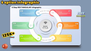 31MS PowerPoint Tutorial  6 Step Infographic Slide Template [upl. by Ver60]