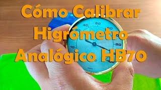 Cómo calibrar Higrómetro Analógico 70mm HB70 Medidor de Humedad Incubadoras Terrarios [upl. by Aziar558]