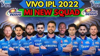 IPL 2022  Mumbai Indians New Squad IPL 2022  MI Team Players List 2022  MI Probable Squad 2022 [upl. by Odnama]