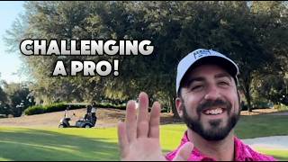 Challenging a Golf Pro on his home course on the best hole [upl. by Artenahs]