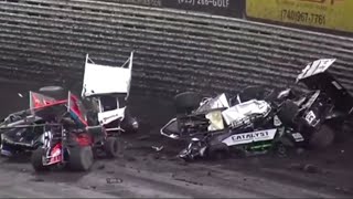 Sprint Car 2022 Biggest Crashes Compilation [upl. by Damalus10]