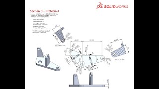 Solidworks CSWA Exam Practice  PART MODELLING  Section D  4 [upl. by Creamer]