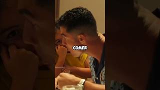 La comida quemada de Georgina derretirá tu corazón ¡La conmovedora reacción de Ronaldo 🧐ll ronaldo [upl. by Lleret]