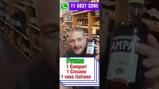 Promo llevando 1 Cinzano y 1 Campari te regalamos 1 vaso italiano [upl. by Brendan]