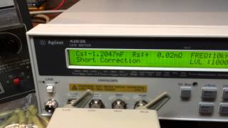 MUSTARD CAPACITOR MEASUREMENT WITH AGILENT 4263B [upl. by Crenshaw]