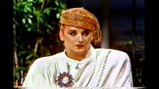 Boy George  First time with Johnny Carson cc 1984 [upl. by Mari422]