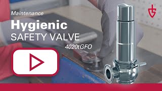 Maintenance of the 4020tGFO hygienic safety valves from GOETZE [upl. by Laram560]