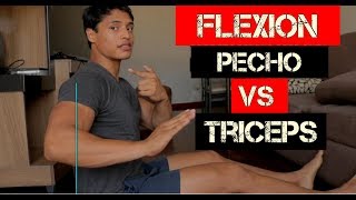 FLEXIONES PARA PECHO VS FLEXIONES PARA TRICEPS [upl. by Anitnas454]