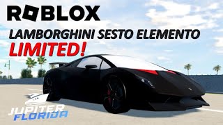 LAMBORGHINI SESTO ELEMENTO LIMITED  ROBLOX JUPITER FLORIDA [upl. by Zela]