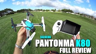 KAIDENG PANTONMA K80 Drone  Full Review  UnBoxing Inspection Setup Flight Test Pros amp Cons [upl. by Erund]