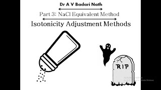 Isotonicity Adjustment Methods Part 3 NaCl Equivalent Method [upl. by Melina]