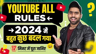 Youtube All Rules 2024  Youtube Community Guidelines Strike Rules [upl. by Eserehs]