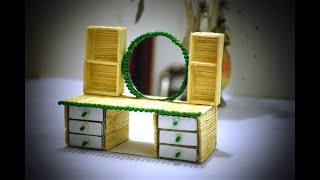 Matchstick Art and Crafts  How to Make DIY Matchstick Craft Item Furniture Showpiece [upl. by Hsirrap]