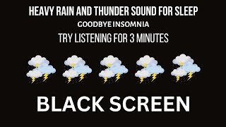 Dream with Rain amp Thunder Sounds for Sleeping  Help Study PTSD Insomnia [upl. by Simmie]