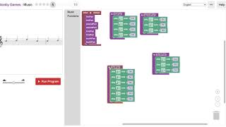 Blockly Games Music Solutions 110 [upl. by Anelrihs]