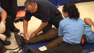 HCC EMS Students Learn How to Use AntiShock Garment [upl. by Africa]