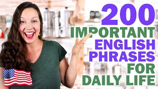 200 Important English Expressions English vocabulary lesson [upl. by Lemej]