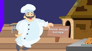 Backe backe Kuchen  Kinderlieder deutsch  German kids song [upl. by Mckeon]