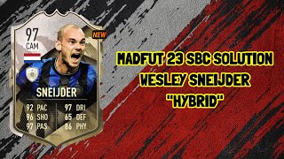 Madfut 23 Wesley Sneijder 97 sbc Sneijder Hybrid  Madfut 23 Sbc Solution [upl. by Norbert243]