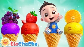 Ice Cream Truck Song  Fruit Ice Cream for Babies  Kids Songs amp Nursery Rhymes  LiaChaCha [upl. by Eilyw]