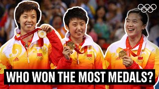 10 most medalled female table tennis players EVER [upl. by Adnil]