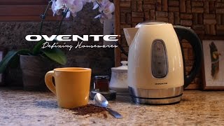 Ovente KS96S 17 Liter BPA Free Stainless Steel Cordless Electric Kettle [upl. by Airdnat319]