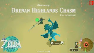 Legend Zelda Tears of the Kingdom  Drenan Highlands Chasm Depth Yiga Hideout amp Hidden Item [upl. by Luciano]