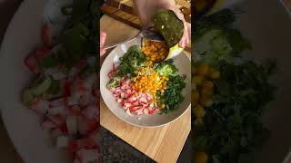 Healthy Surimi Salad Recipe  LowCalorie amp HighProtein Meal shorts saladrecipe [upl. by Dlonra164]