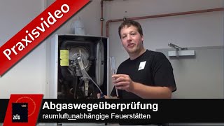 ZDS PRAXISVIDEO  Abgaswege Brennwert Gas [upl. by Anaimad]