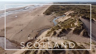 Balmedie Beach  Scotland  Drone Footage [upl. by Florian80]