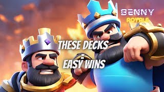 THE BEST MORTAR DECKS TO DOMINATE LADDER ON CLASH ROYALE [upl. by Allene104]