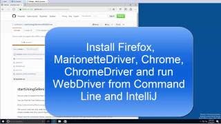 How to install Firefox MarionetteDriver Chrome and ChromeDriver for Selenium WebDriver on Windows [upl. by Herv904]