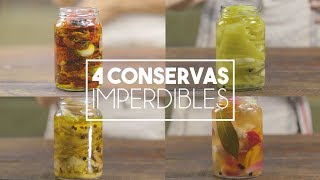 Cómo hacer 4 Conservas Imperdibles  Receta Rápida [upl. by Elinnet]