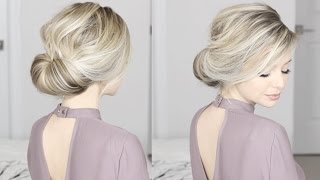 EASIEST Updo ever Super simple amp perfect for long medium amp shoulder length hair [upl. by Natalie]