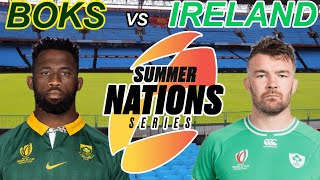 SPRINGBOKS vs IRELAND 1st Test 2024 Live Commentary [upl. by Eniamrahc]