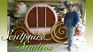 Disney Backdrop Theming Polystyrene  Styrofoam Carving by Sculpture Studios [upl. by Nelehyram]