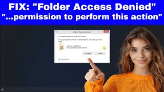 How to Fix quotFOLDER ACCESS DENIEDquot in Windows quotYou need permission to perform this actionquot [upl. by Nehttam]