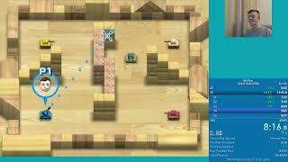 Wii Play  Tanks Solo 100 Speedrun in 4636 [upl. by Shirberg]