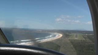 Landing runway 18 at Moruya NSW [upl. by Esylle719]