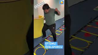 OTİZMLİ ÖZEL SPORCUM BERK İLE KOORDİNASYON👏🥰👍 [upl. by Gladine]