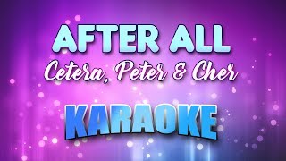 Cetera Peter amp Cher  Duet After All Karaoke amp Lyrics [upl. by Anrapa]