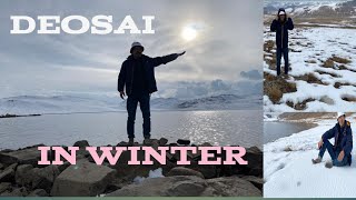 Visit of Deosai in winter Travelling from Skardu to Sheosar lake gilgitbaltistan pakistan [upl. by Rosa]