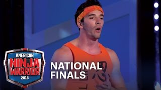 Drew Drechsel Tackles the National Finals Stage 3  American Ninja Warrior [upl. by Lihcox]