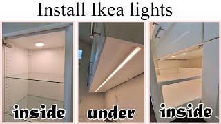 How to install Ikea kitchen lights [upl. by Ardnassak564]