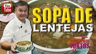 Como hacer unas LENTEJAS  SOPA DE LENTEJAS [upl. by Winne]