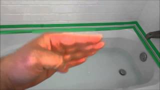 Caulking A BathtubQuick TipFill It Up With Water [upl. by Yoral976]